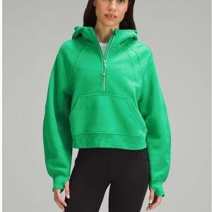 Lululemon Scuba Oversized Half-Zip Hoodie – Green Punch GNPH – Size M/L